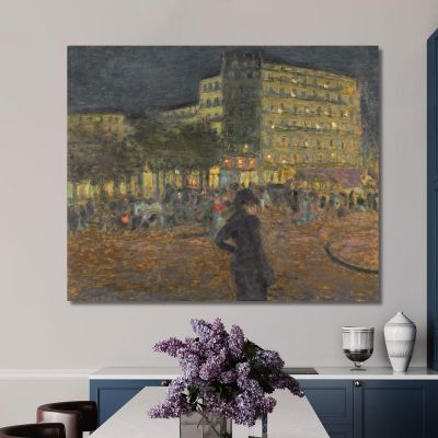 Place Pigalle At Night Pierre Bonnard pbn56 canvas print 