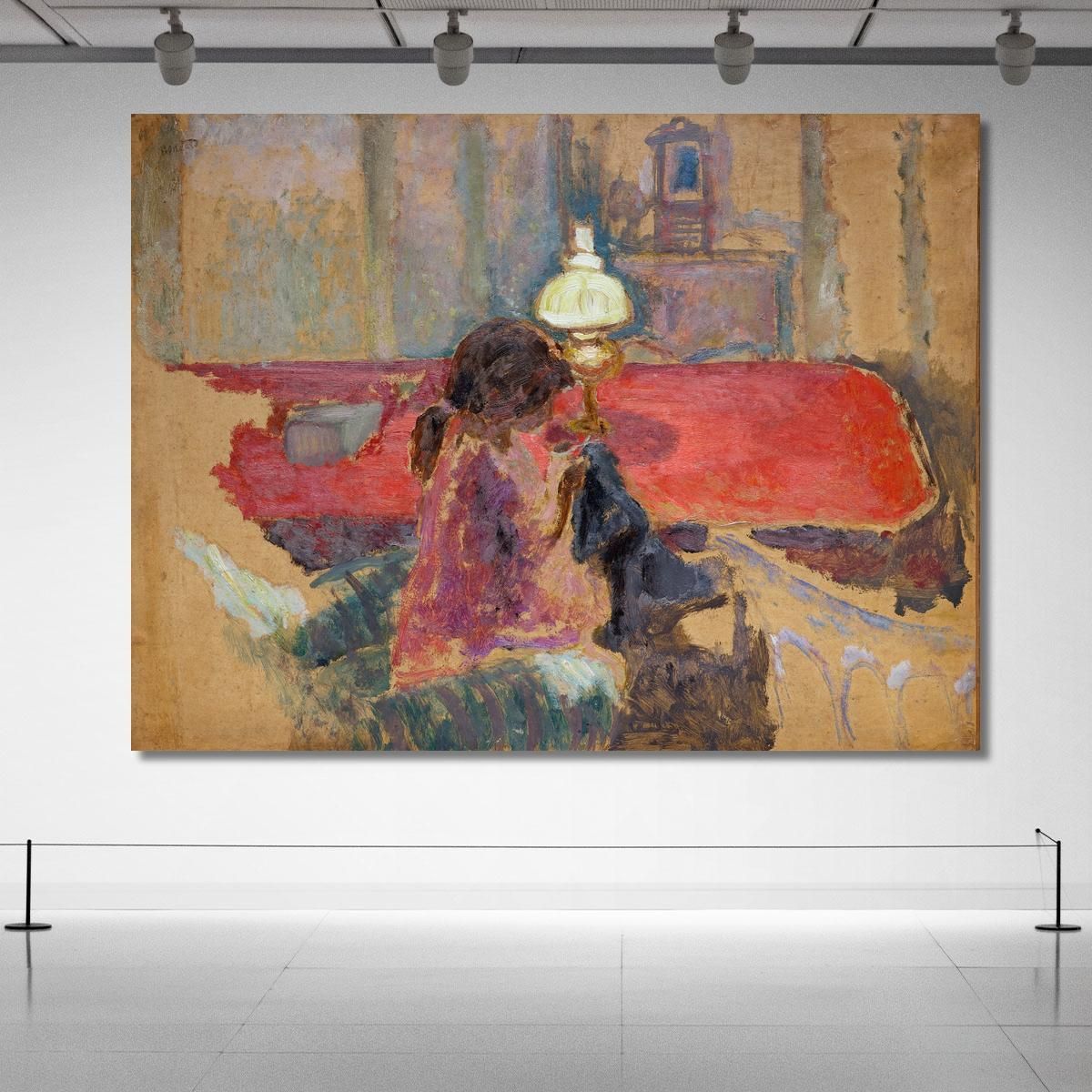 Woman With A Lamp Pierre Bonnard pbn76 canvas print 