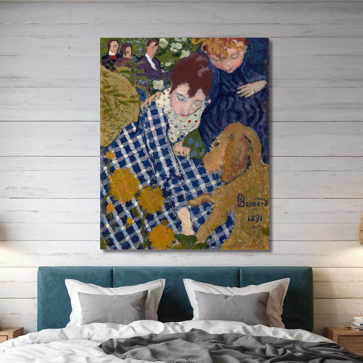 Women With A Dog Pierre Bonnard pbn77 canvas print 