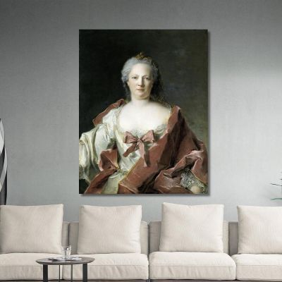 Portrait Of Anna Elisabeth Leerse Jean-Marc Nattier jmn22 canvas print 