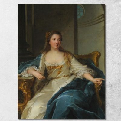 Portrait Of Charlotte De Hesse-Rheinfels Jean-Marc Nattier jmn23 canvas print 