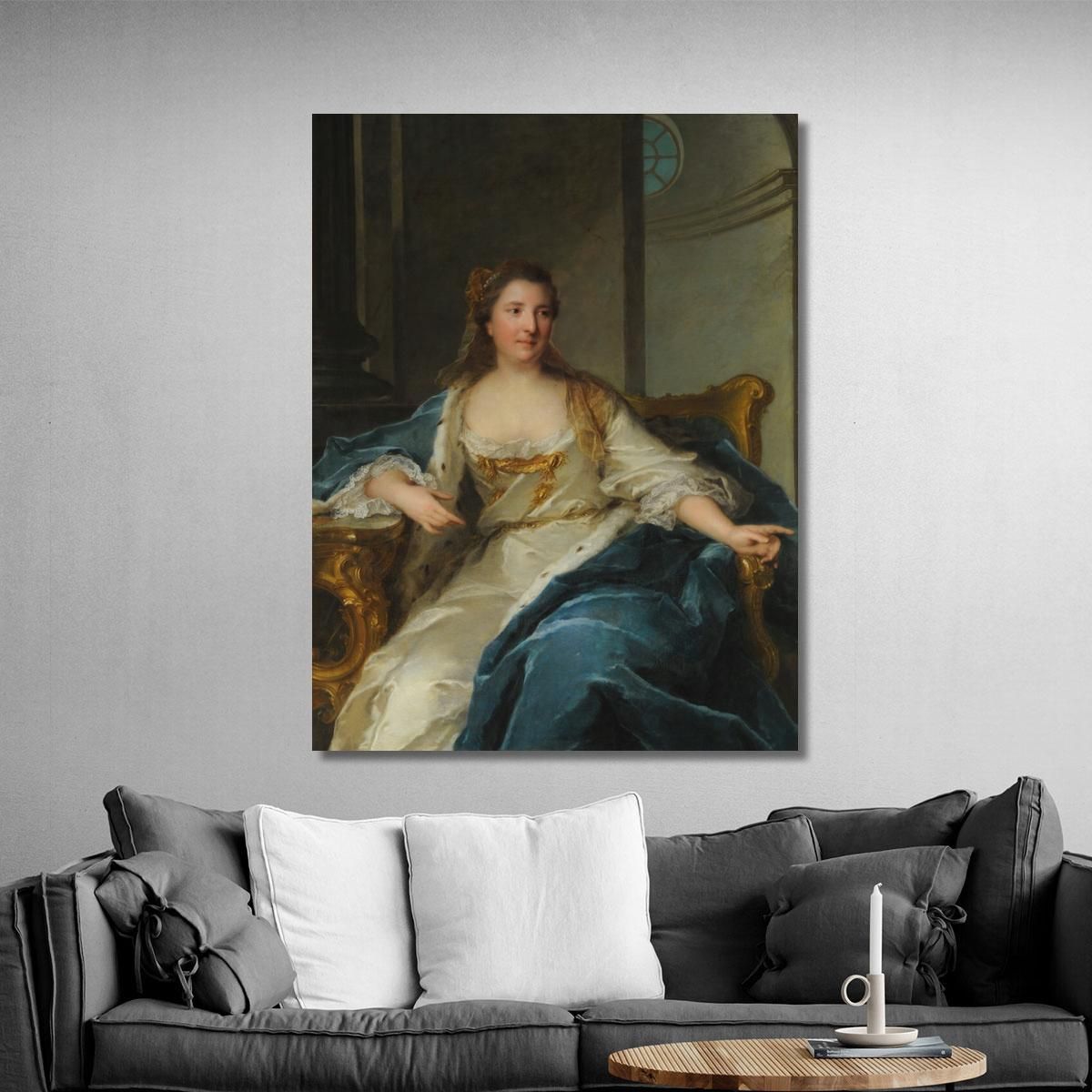 Portrait Of Charlotte De Hesse-Rheinfels Jean-Marc Nattier jmn23 canvas print 