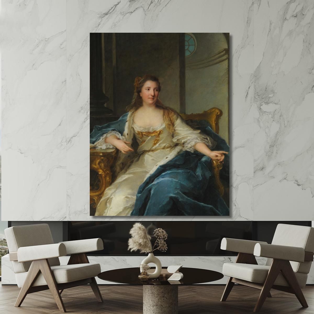 Portrait Of Charlotte De Hesse-Rheinfels Jean-Marc Nattier jmn23 canvas print 