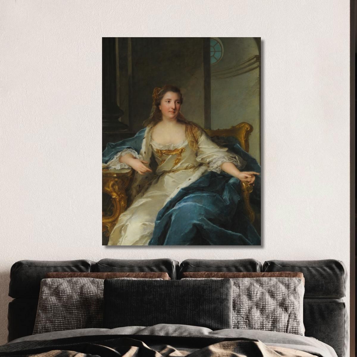 Portrait Of Charlotte De Hesse-Rheinfels Jean-Marc Nattier jmn23 canvas print 