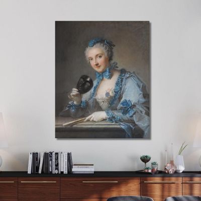 Portrait Of Madame Royer Jean-Marc Nattier jmn27 canvas print 