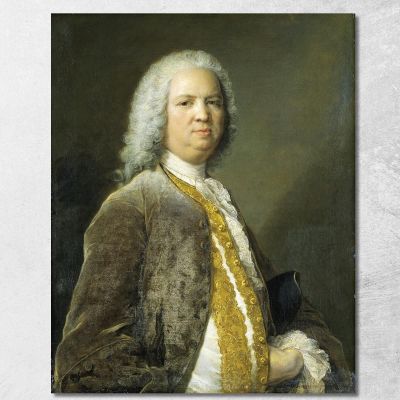 Portrait Of The Frankfurt Banker Johann Georg Leerse Jean-Marc Nattier jmn33 canvas print 