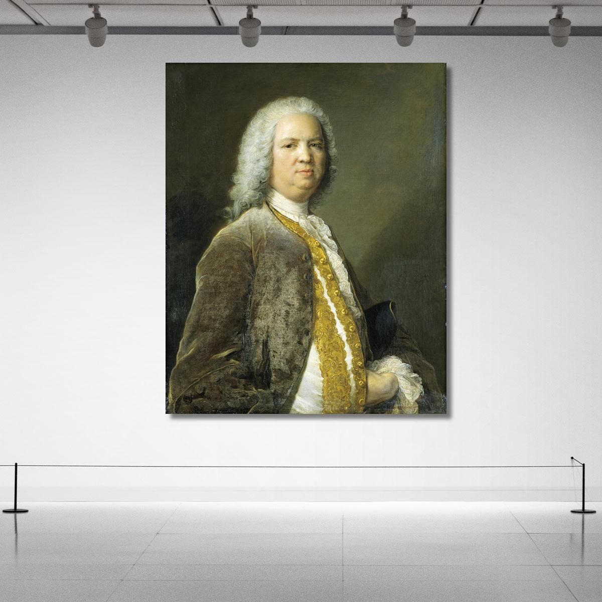 Portrait Of The Frankfurt Banker Johann Georg Leerse Jean-Marc Nattier jmn33 canvas print 
