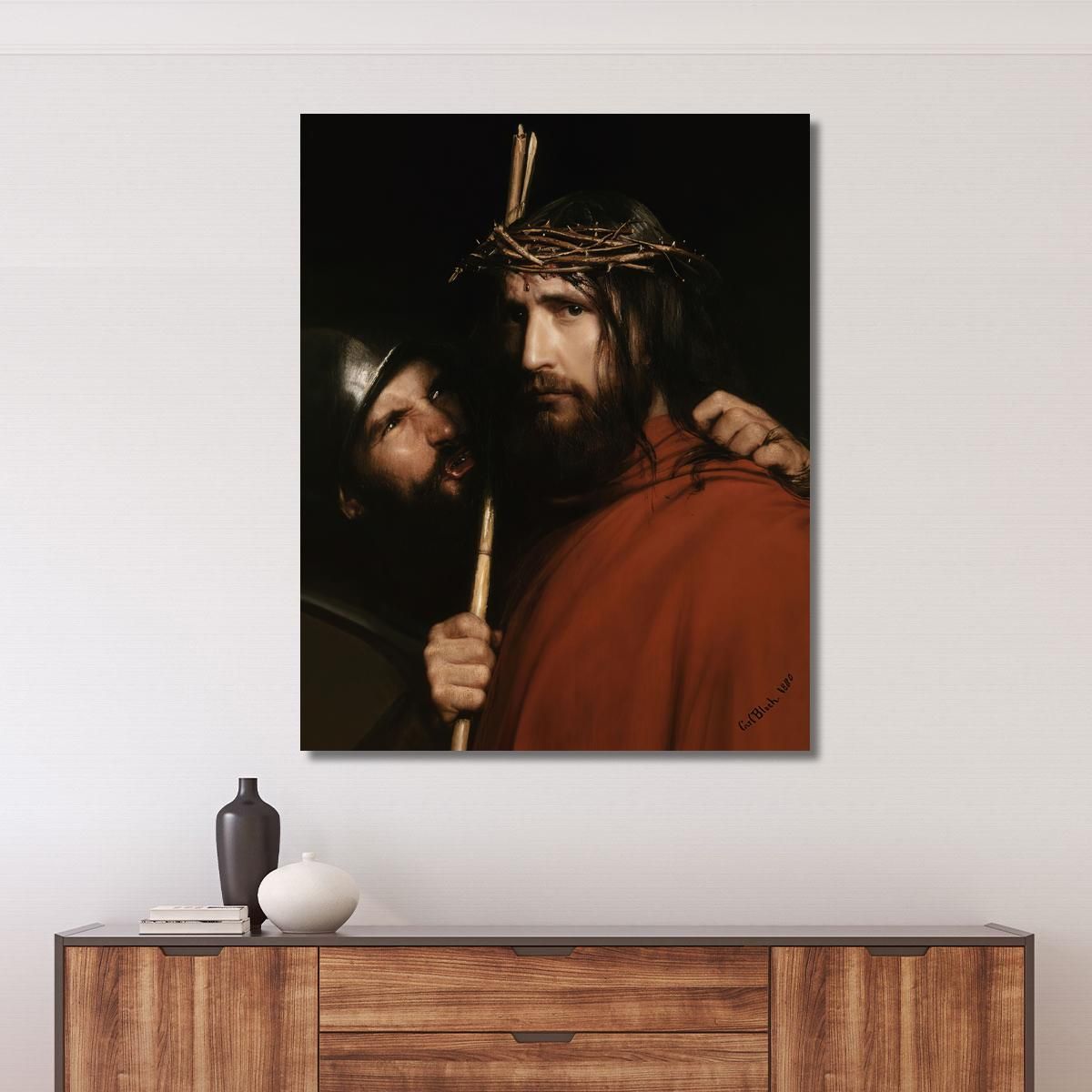 Christ With Mocking Soldier Carl Bloch cbl10 canvas print 