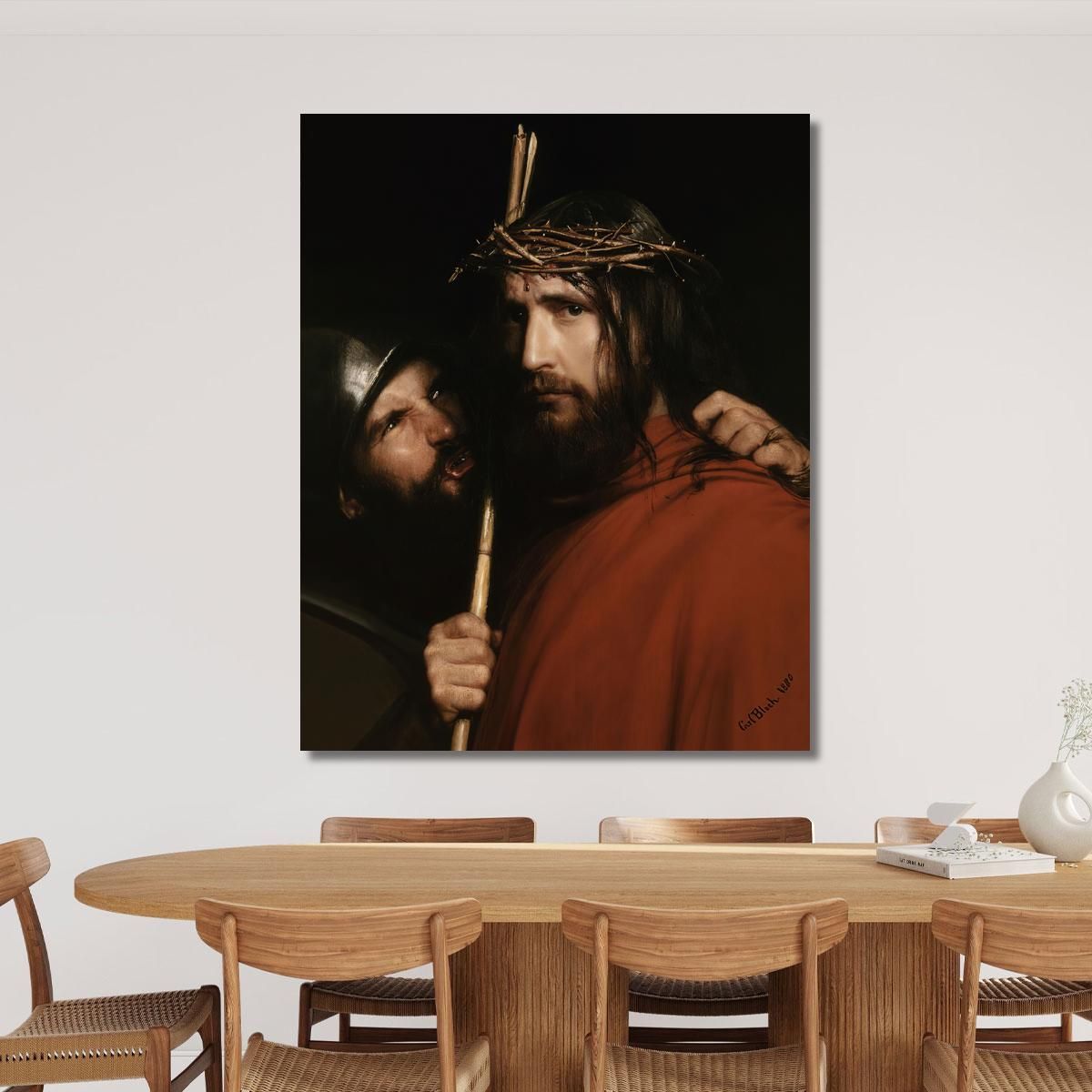 Christ With Mocking Soldier Carl Bloch cbl10 canvas print 