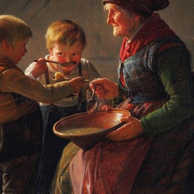 A Meal Carl Bloch cbl17 canvas print