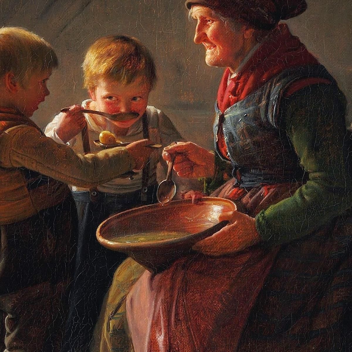 A Meal Carl Bloch cbl17 canvas print
