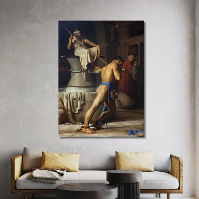 Samson And The Philistines Carl Bloch cbl23 canvas print 