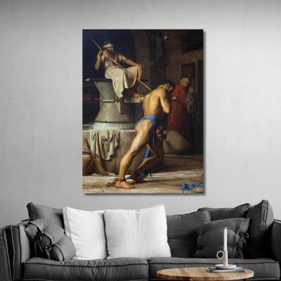 Samson And The Philistines Carl Bloch cbl23 canvas print 