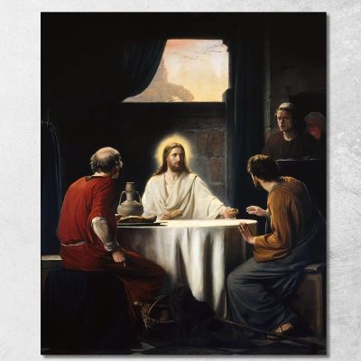 Supper At Emmaus Carl Bloch cbl25 canvas print 