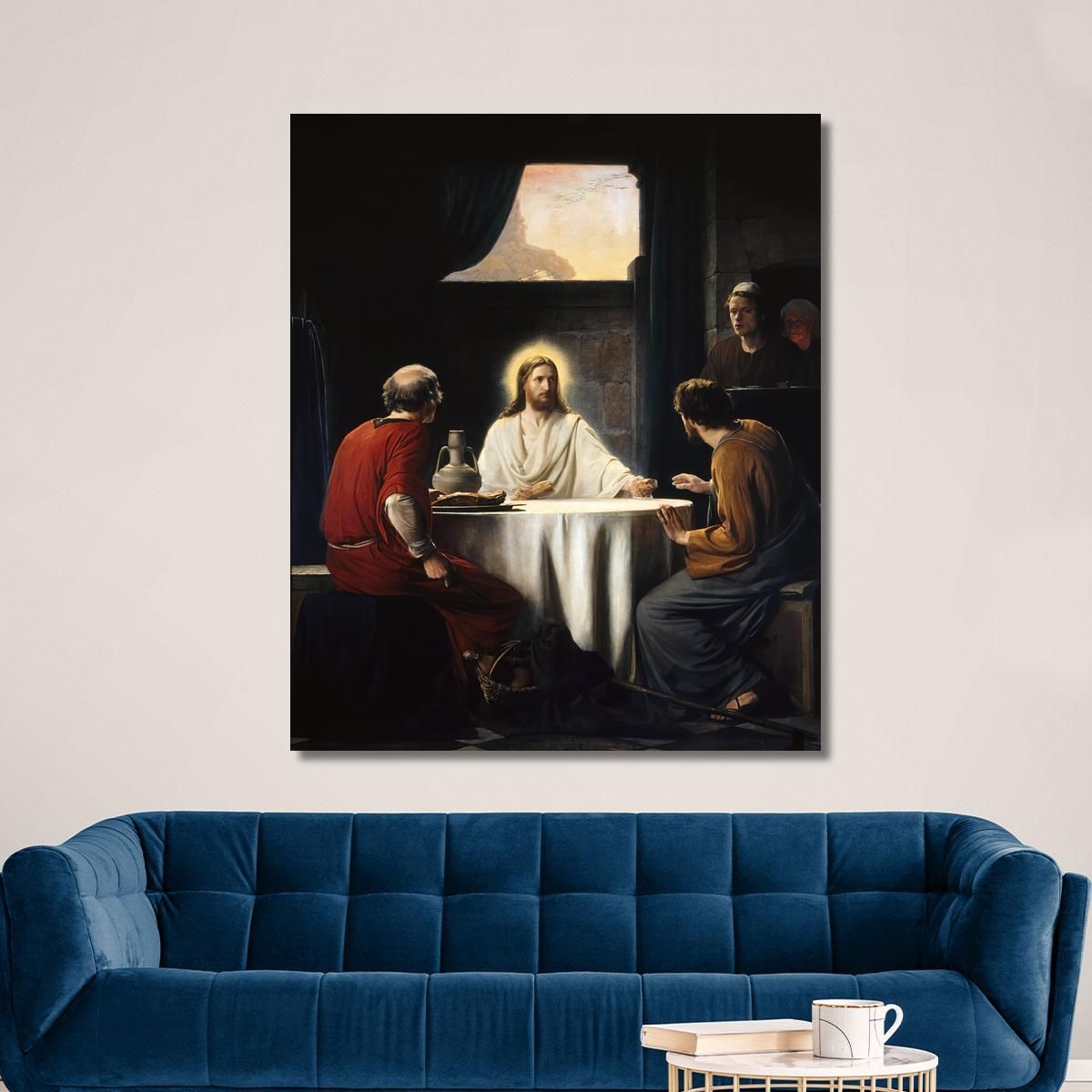 Supper At Emmaus Carl Bloch cbl25 canvas print 