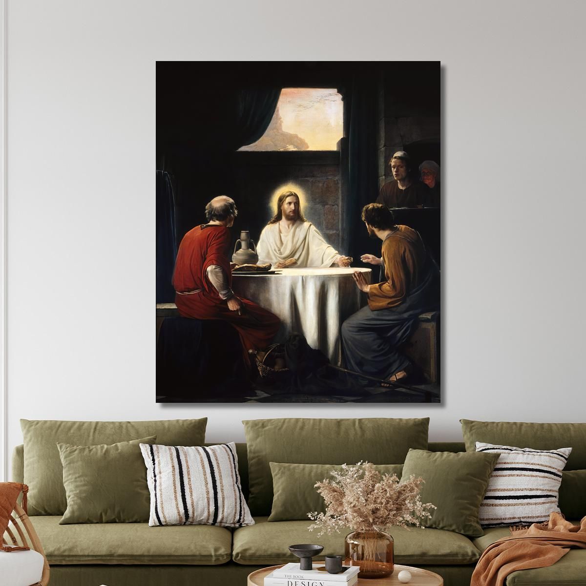 Supper At Emmaus Carl Bloch cbl25 canvas print 
