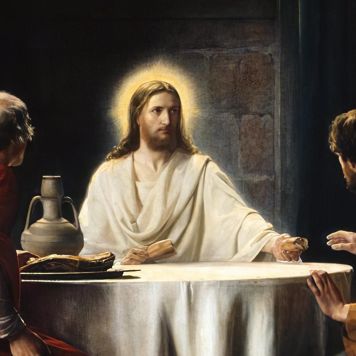 Supper At Emmaus Carl Bloch cbl25 canvas print