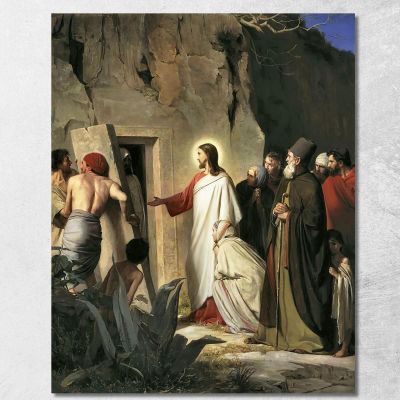 The Raising Of Lazarus Carl Bloch cbl32 canvas print 
