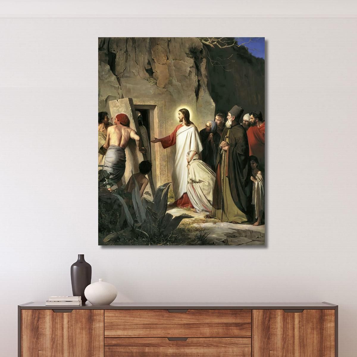 The Raising Of Lazarus Carl Bloch cbl32 canvas print 