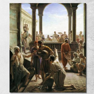 Turning Water To Wine The Wedding At Cana Carl Bloch cbl37 canvas print 