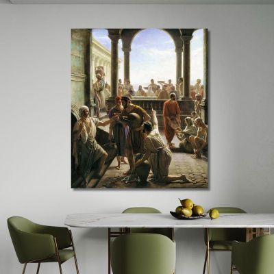 Turning Water To Wine The Wedding At Cana Carl Bloch cbl37 canvas print 