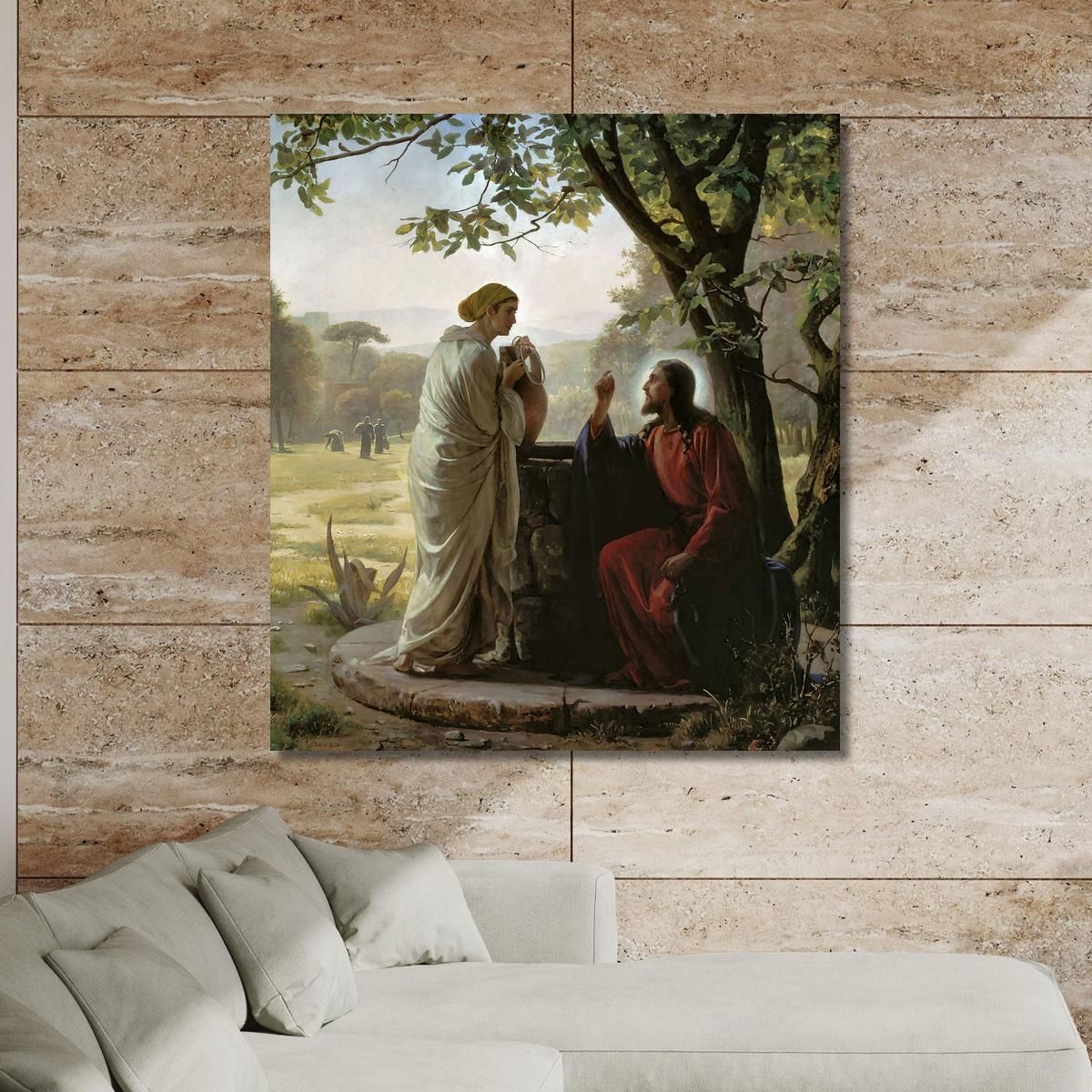 Woman At The Well Carl Bloch cbl39 canvas print 