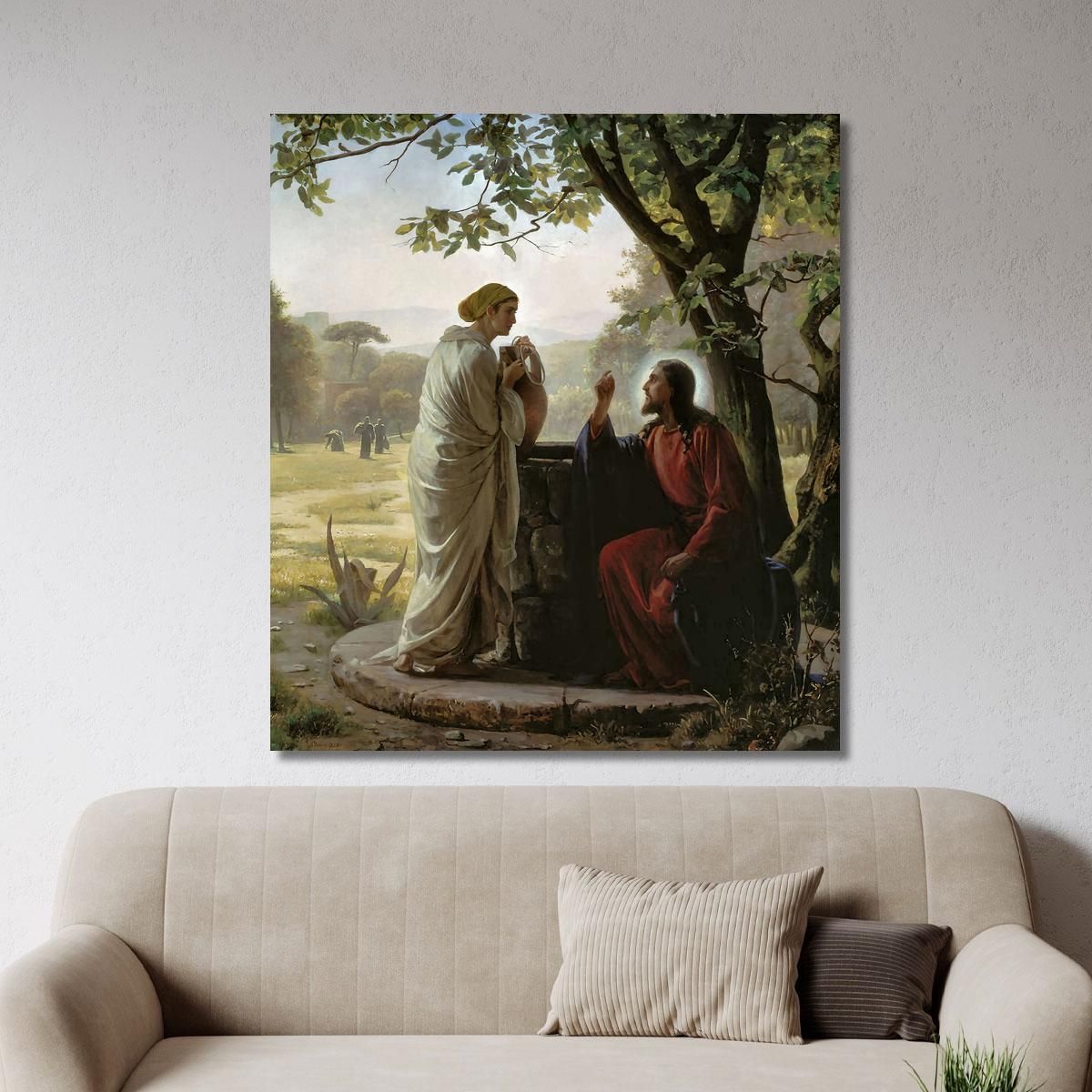Woman At The Well Carl Bloch cbl39 canvas print 