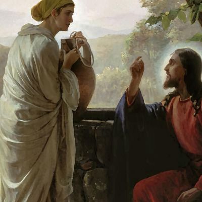 Woman At The Well Carl Bloch cbl39 canvas print