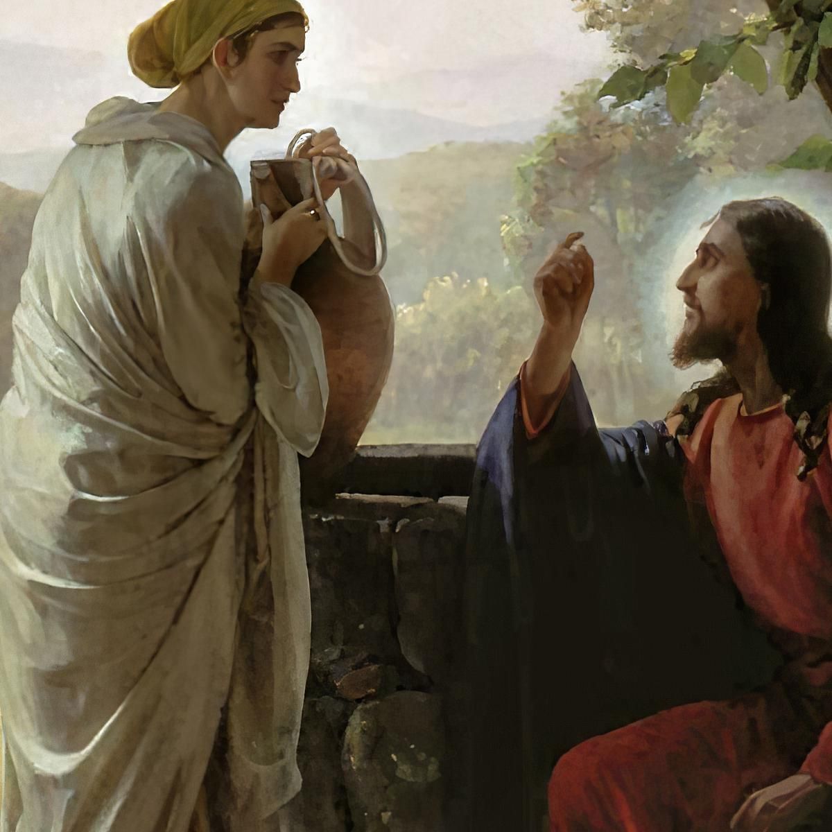 Woman At The Well Carl Bloch cbl39 canvas print