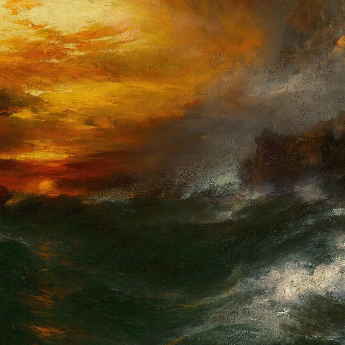 A Mountain Of Loadstone-Arabian Nights Thomas Moran tmr3 canvas print