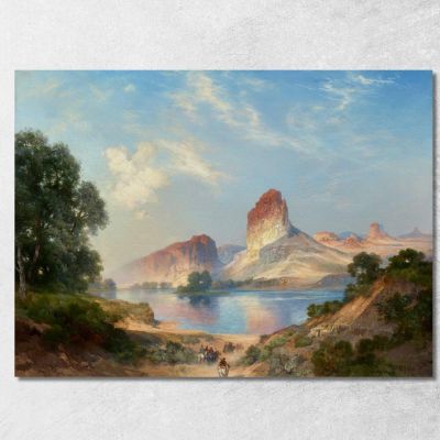 An Indian Paradise Green River Wyoming Thomas Moran tmr9 canvas print 