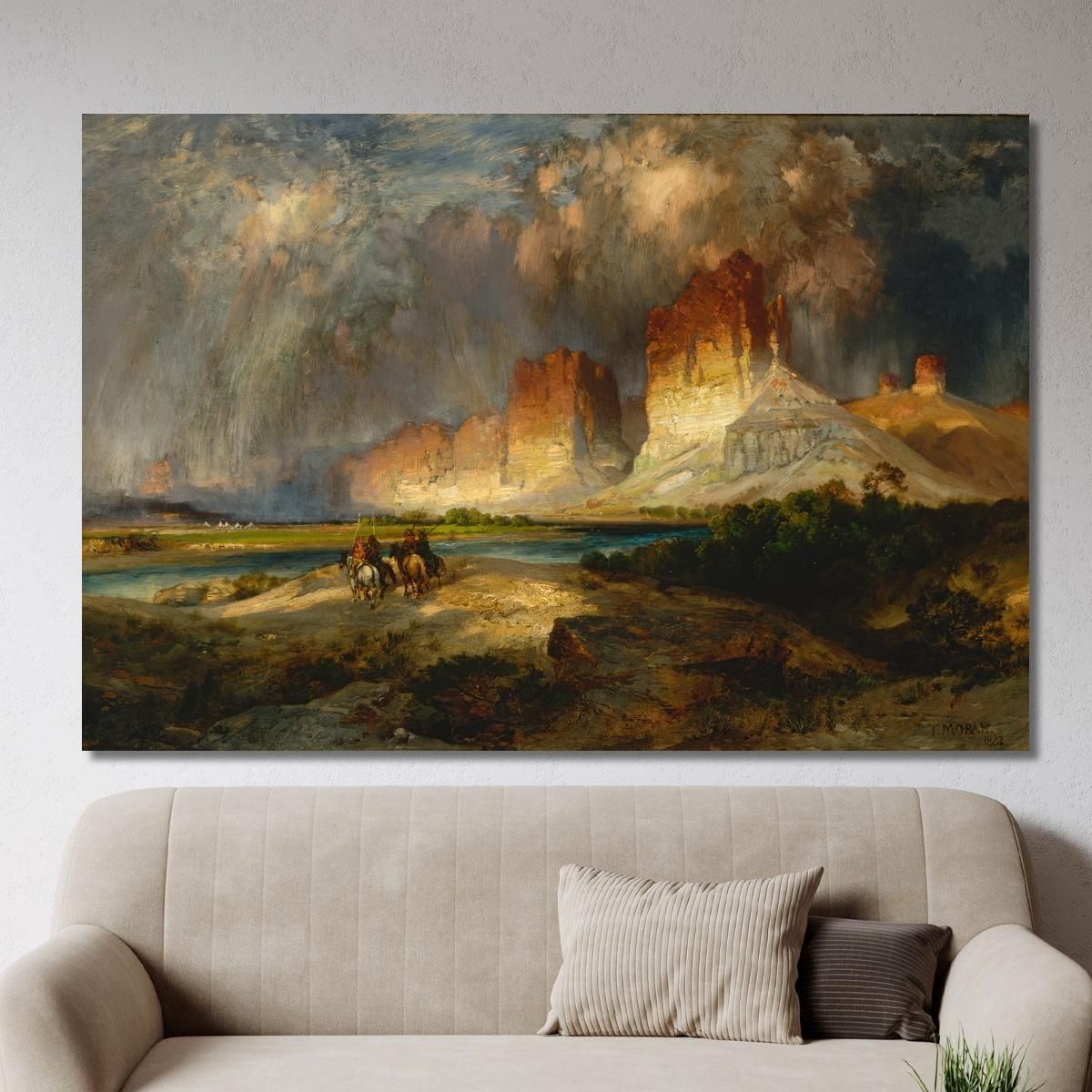Cliffs Of The Upper Colorado River Wyoming Territory 2 Thomas Moran tmr14 canvas print 