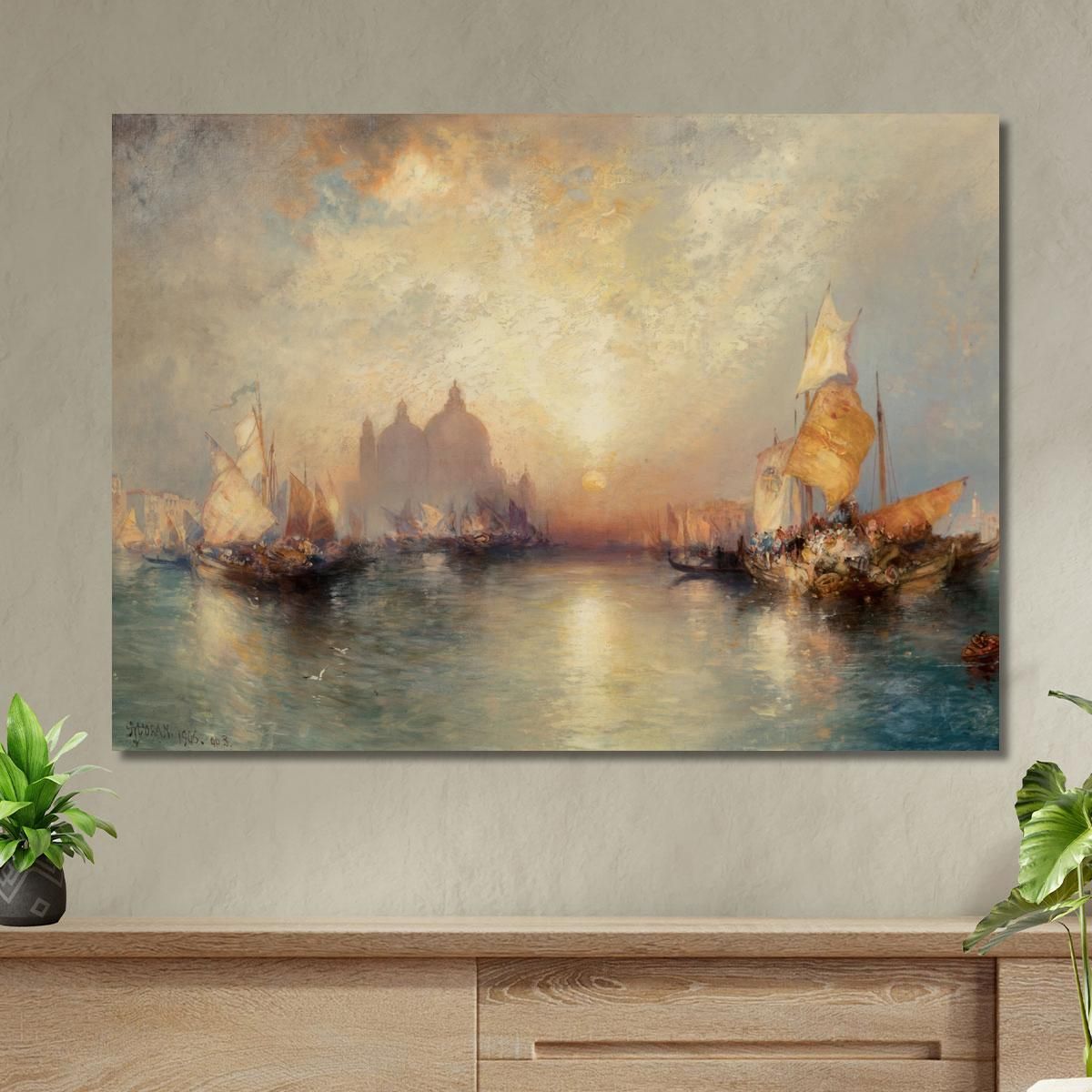 Entrance To The Grand Canal Venice 2 Thomas Moran tmr17 canvas print 