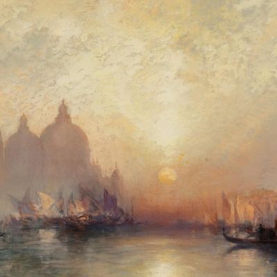 Entrance To The Grand Canal Venice 2 Thomas Moran tmr17 canvas print