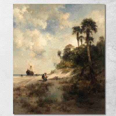 Fort George Island Florida Thomas Moran tmr20 canvas print 