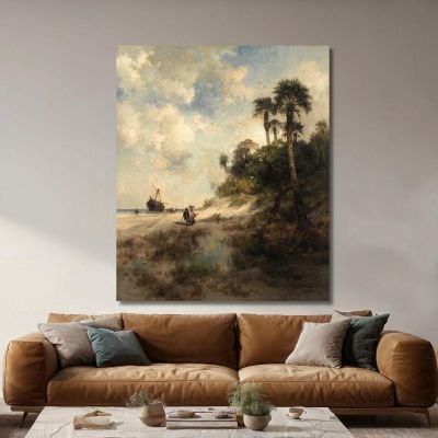 Fort George Island Florida Thomas Moran tmr20 canvas print 