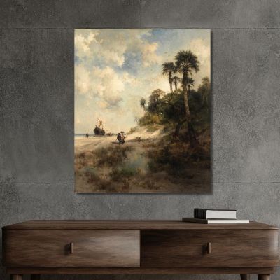Fort George Island Florida Thomas Moran tmr20 canvas print 