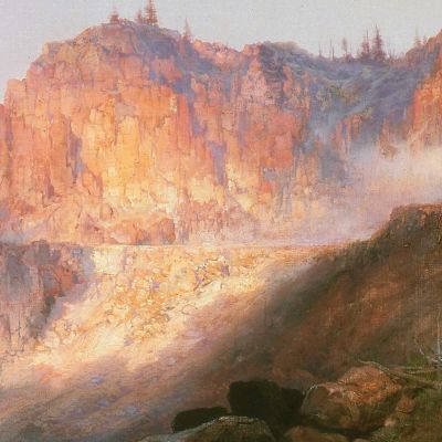 Golden Gate Yellowstone National Park Thomas Moran tmr22 canvas print