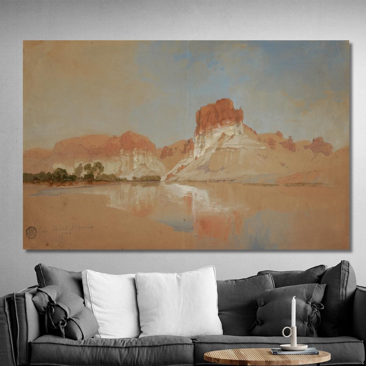 Green River Wyoming Territory Thomas Moran tmr29 canvas print 