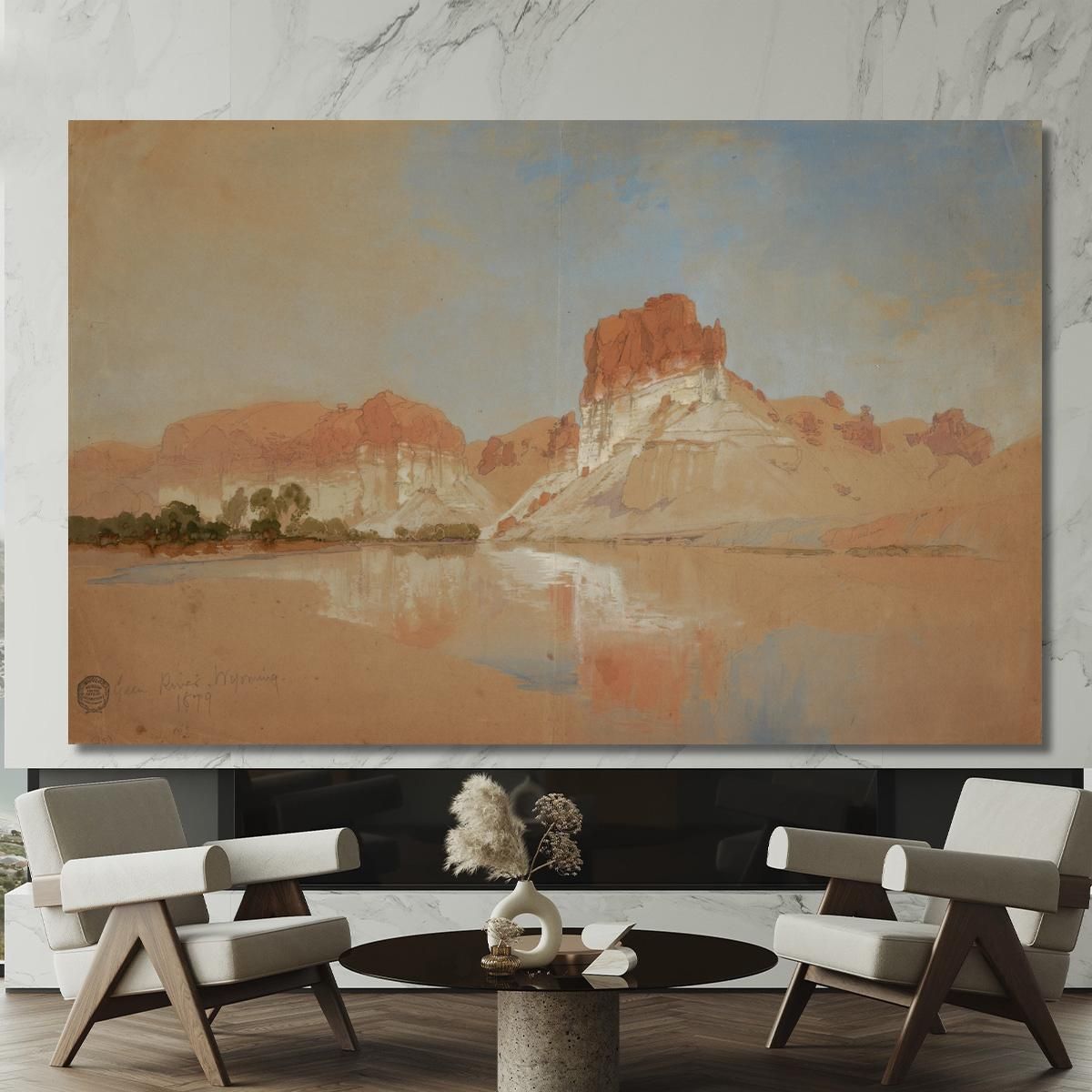 Green River Wyoming Territory Thomas Moran tmr29 canvas print 