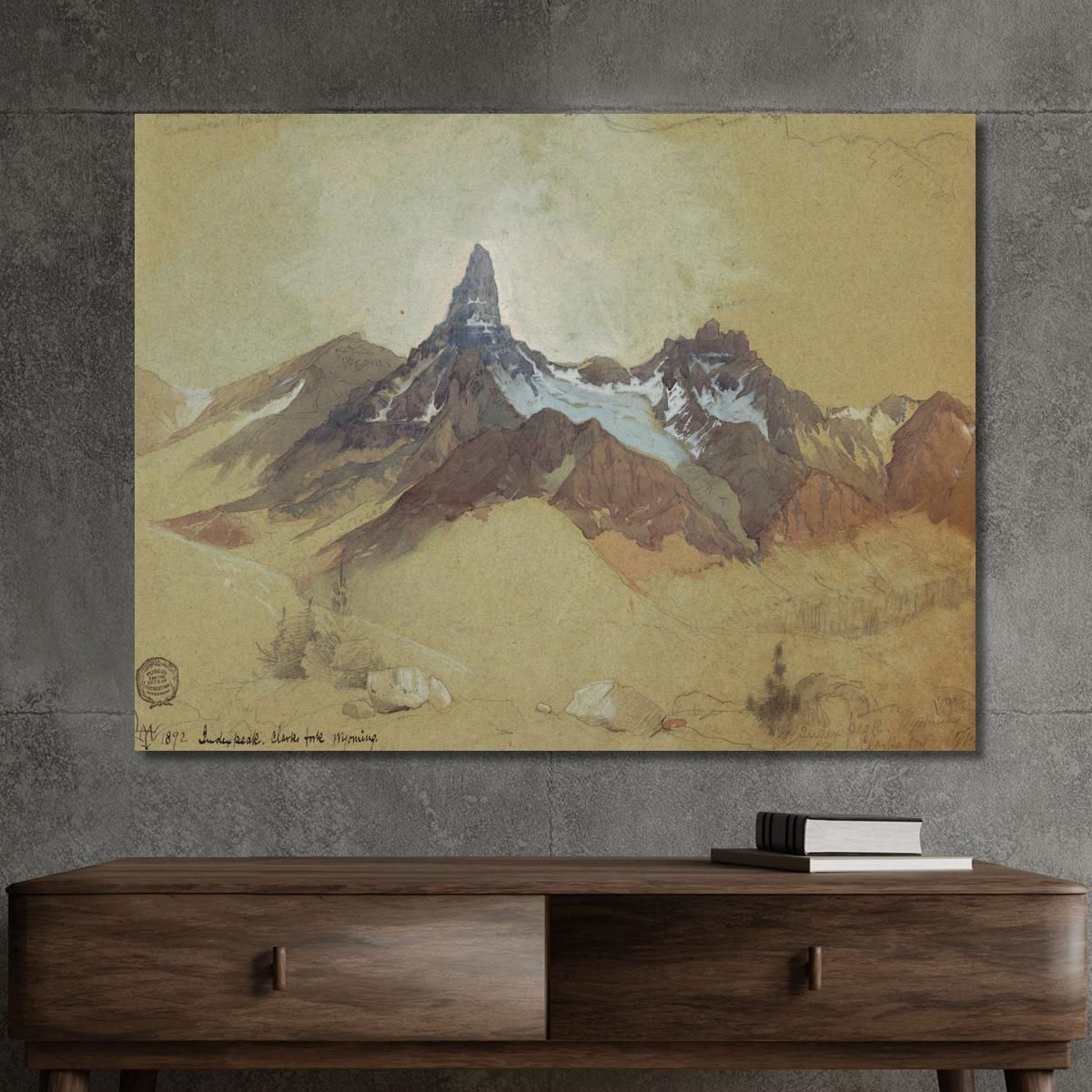 Index Peak Clark'S Fork Wyoming Thomas Moran tmr37 canvas print 
