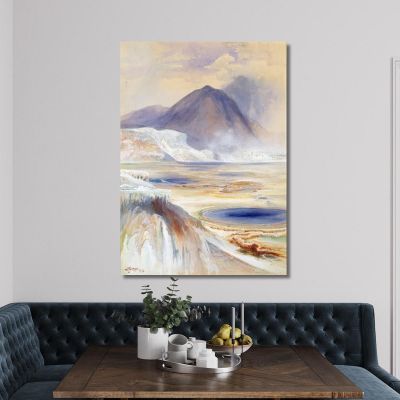 Mammoth Hot Springs Yellowstone Thomas Moran tmr39 canvas print 