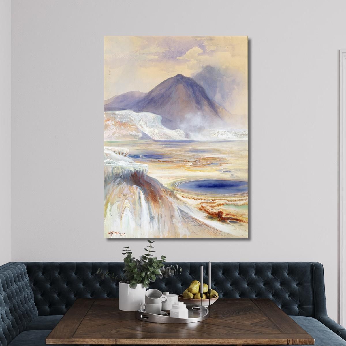 Mammoth Hot Springs Yellowstone Thomas Moran tmr39 canvas print 