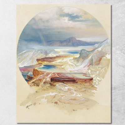 Minerva Terrace Yellowstone Thomas Moran tmr40 canvas print 