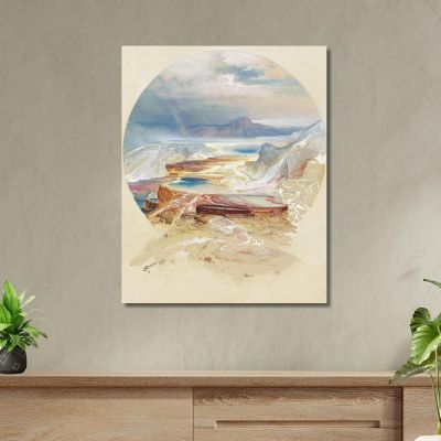 Minerva Terrace Yellowstone Thomas Moran tmr40 canvas print 