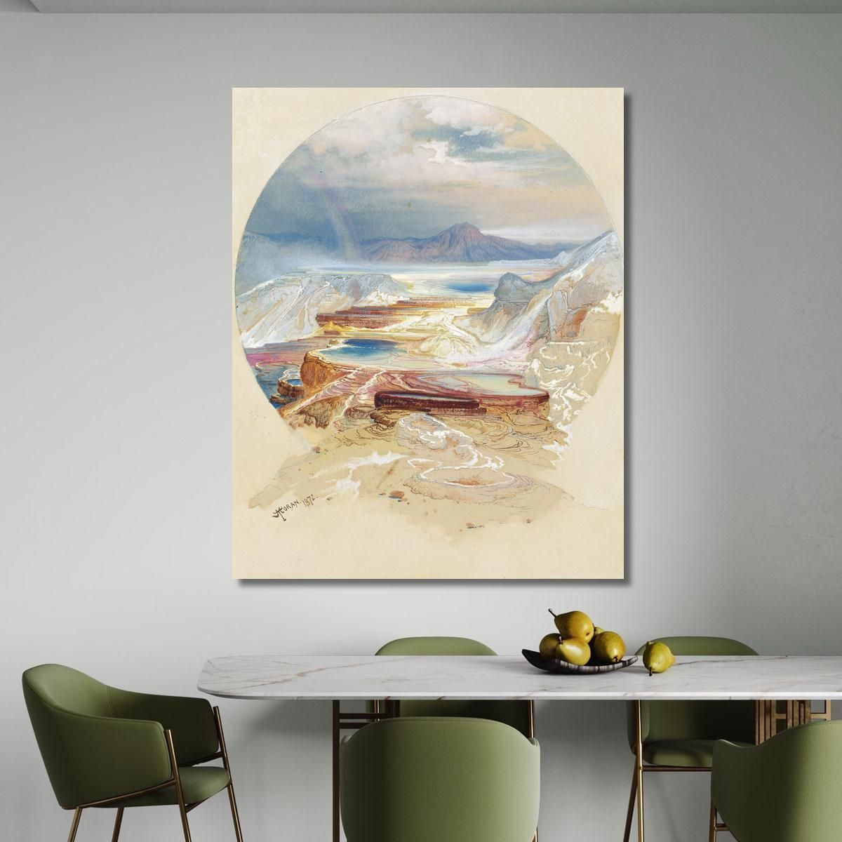 Minerva Terrace Yellowstone Thomas Moran tmr40 canvas print 