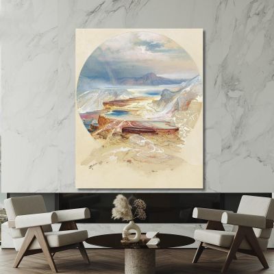 Minerva Terrace Yellowstone Thomas Moran tmr40 canvas print 