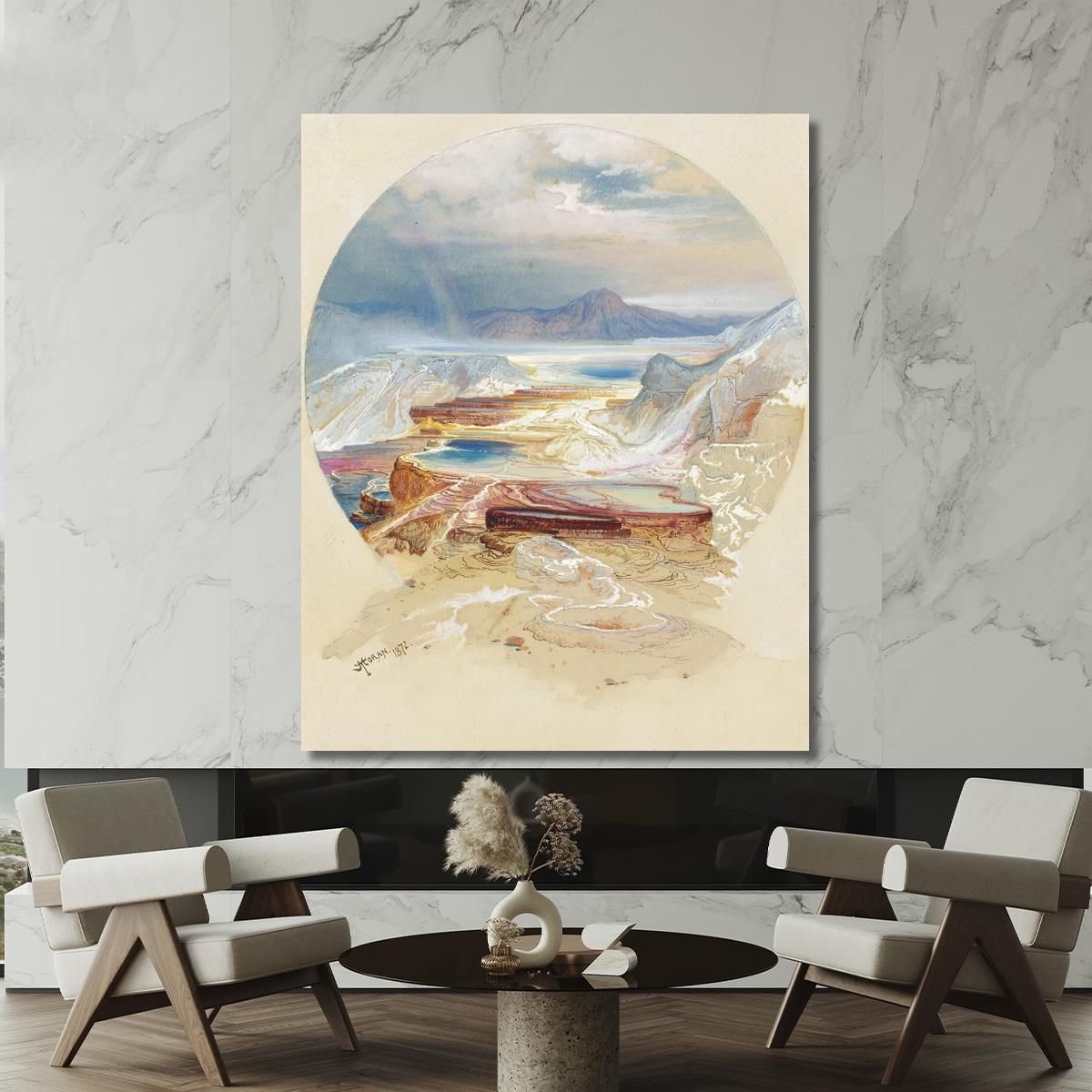 Minerva Terrace Yellowstone Thomas Moran tmr40 canvas print 