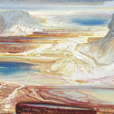 Minerva Terrace Yellowstone Thomas Moran tmr40 canvas print