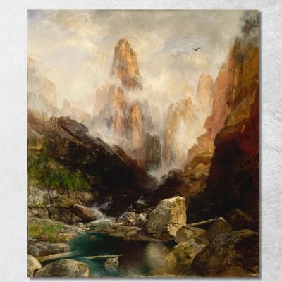 Mist In Kanab Canyon Utah Thomas Moran tmr41 canvas print 